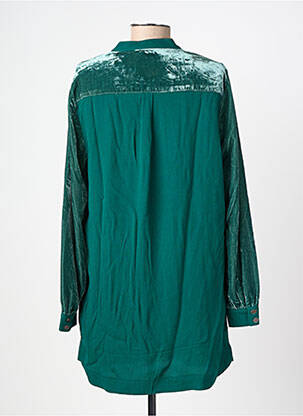 Chemisier coupe droite manches longues vert WHITE STUFF femme