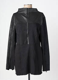 Tunique manches longues col rond noir NÜ femme