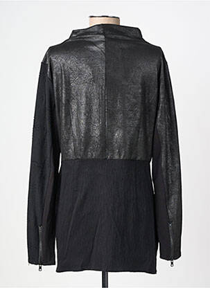Tunique manches longues col rond noir NÜ femme