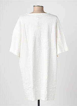 Robe courte manches courtes manches courtes blanc LILI SIDONIO femme