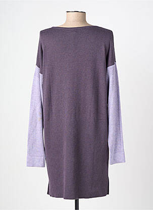 Pull tunique col rond manches longues violet WHITE STUFF femme