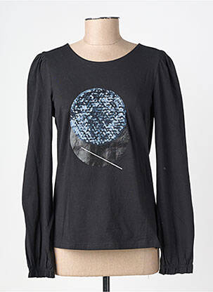 T-shirt manches longues manches longues noir NÜ femme