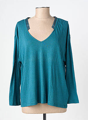 T-shirt manches longues manches longues bleu FREEMAN T.PORTER femme
