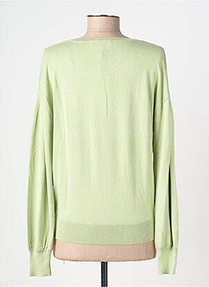 Pull coupe droite manches longues vert GARCIA femme