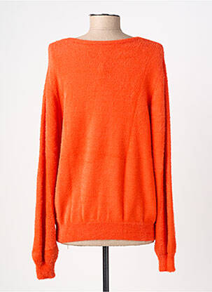 Pull coupe droite manches longues orange GARCIA femme