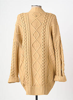 Gilet manches longues maille tricot marron GAUDI femme