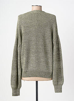 Gilet manches longues fermeture boutonnée sur le devant vert GARCIA femme