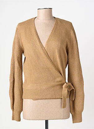 Gilet manches longues stretch marron GARCIA femme