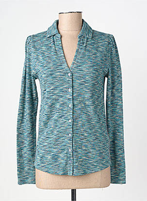 Chemisier coupe cintrée manches longues vert WHITE STUFF femme