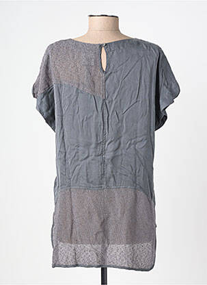 Top manches courtes manches courtes gris NÜ femme