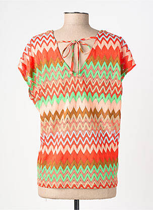 T-shirt coupe droite manches courtes rouge GARCIA femme