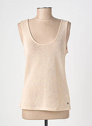 Top stretch sans manche beige GARCIA femme