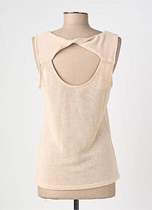 Top stretch sans manche beige GARCIA femme