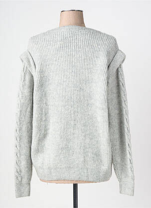 Pull coupe droite manches longues gris GARCIA femme