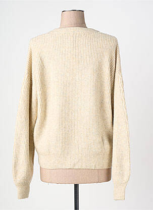 Pull coupe droite manches longues beige GARCIA femme