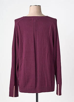 Pull finition bords-côtes manches longues violet WHITE STUFF femme