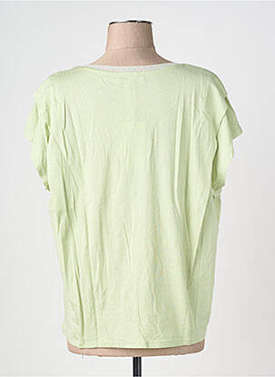 T-shirt coupe droite manches courtes vert GARCIA femme
