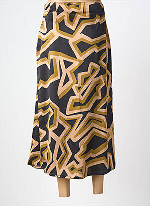 Jupe longue tissage crêpe noir MÊME ROAD femme