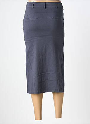 Jupe mi-longue stretch gris NÜ femme