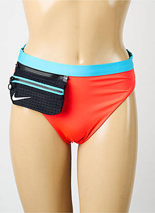 Bas de maillot de bain stretch culotte orange NIKE femme