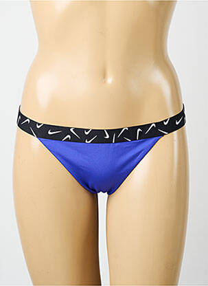 Bas de maillot de bain stretch culotte bleu NIKE femme