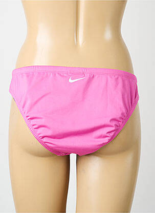 Bas de maillot de bain fermeture liens à nouer culotte rose NIKE femme