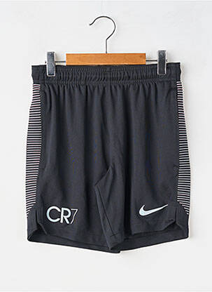 Short tissage popeline taille élastique noir NIKE garçon