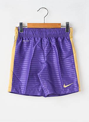 Short tissage popeline taille élastique violet NIKE enfant