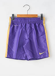 Short tissage popeline taille élastique violet NIKE enfant