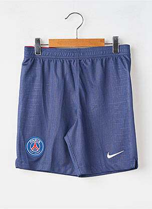 Short coupe droite taille élastique bleu NIKE enfant