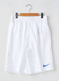 Short coupe droite taille élastique blanc NIKE enfant