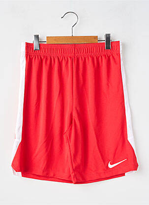 Short tissage popeline taille élastique rouge NIKE enfant