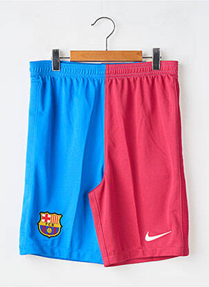 Short coupe droite taille élastique bleu NIKE enfant