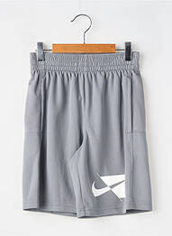 Short sérigraphie floquée taille élastique gris NIKE garçon