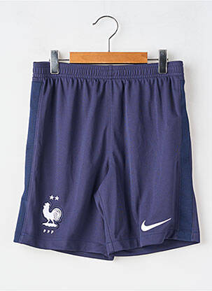 Short coupe droite taille élastique bleu NIKE enfant