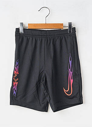 Short sérigraphie floquée taille élastique noir NIKE enfant