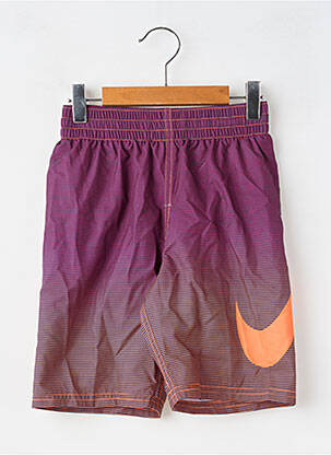 Short de bain imprimé rayures violet NIKE garçon