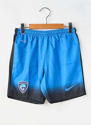 Short sport football taille élastique bleu NIKE garçon