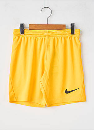 Short tissage popeline taille élastique jaune NIKE enfant