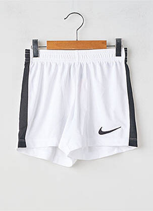 Short tissage popeline taille élastique blanc NIKE enfant