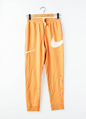 Jogging tissage jersey taille élastique orange NIKE garçon