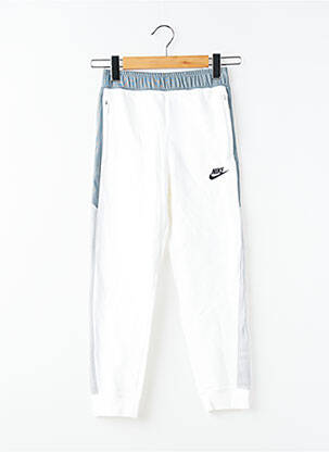 Jogging stretch taille à pinces blanc NIKE garçon