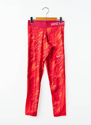 Legging sport multisport taille élastique orange NIKE fille