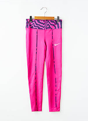 Legging sport multisport taille élastique rose NIKE fille