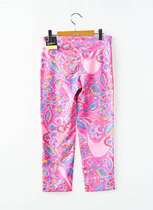 Legging sport multisport taille élastique rose NIKE fille