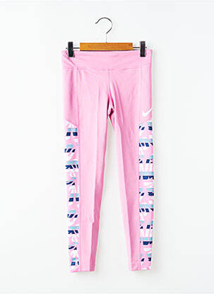 Legging sport multisport taille élastique rose NIKE fille