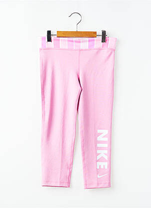 Legging sport multisport taille élastique rose NIKE fille