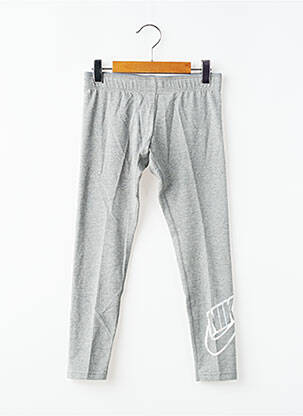 Legging sport multisport taille élastique gris NIKE fille