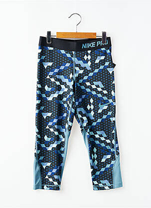 Legging sport multisport taille élastique bleu NIKE fille