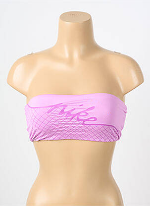 Haut de maillot de bain stretch haut bandeau violet NIKE femme